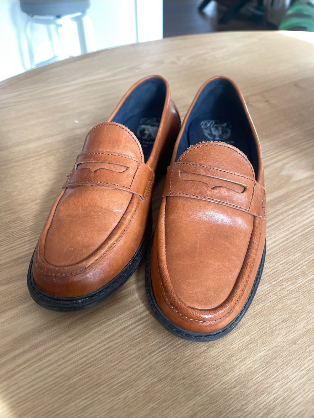 Cole Haan Pinch Maine Classic Penny Loafers British Tan Leather Women’s 7B EUC - Picture 2 of 7